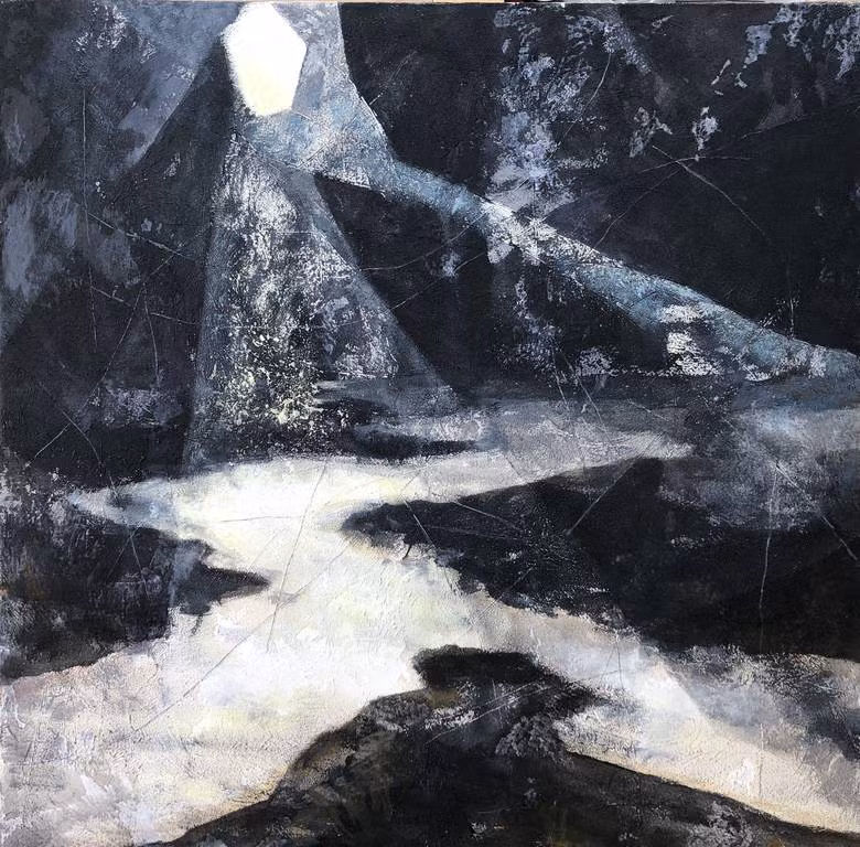 Meer bei Nacht 2 Acryl auf Leinwand 80x80 cm2019 Meer bei Nacht 2 Acryl auf Leinwand 80x80 cm2019