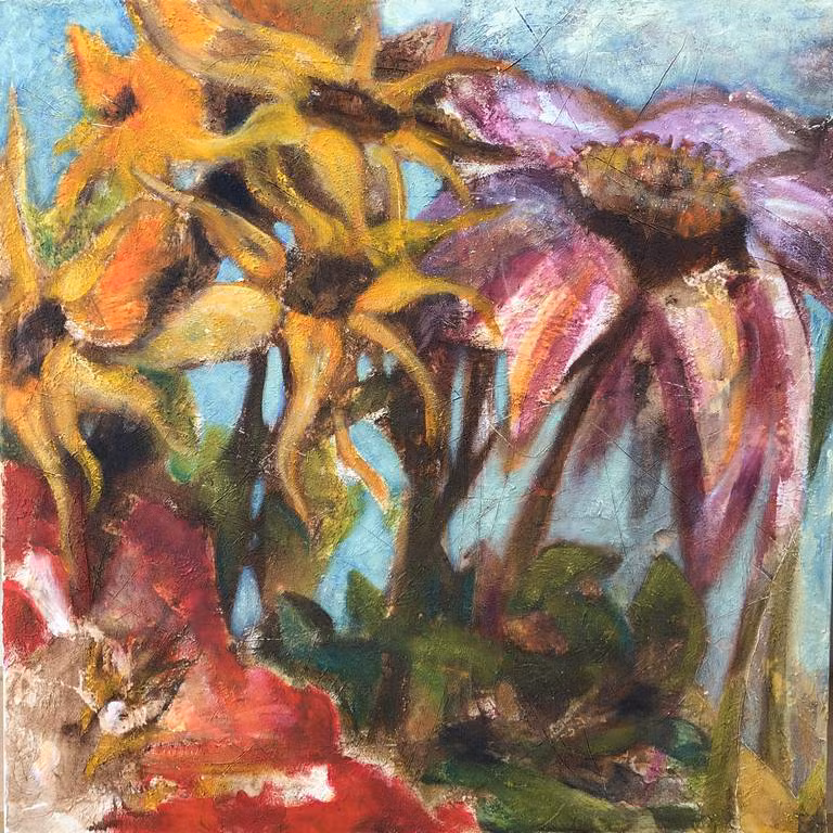 Herbstblumen - Acryl au Leinwand 80x80 cm 2019 Herbstblumen - Acryl au Leinwand 80x80 cm 2019